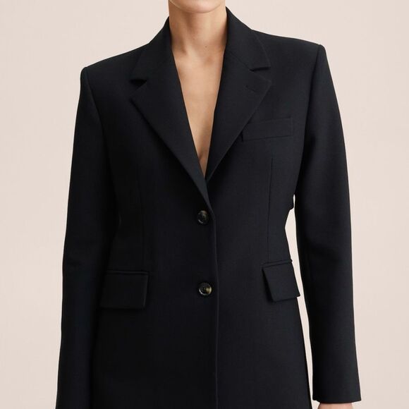 Mango Jackets & Blazers - Mango Black Blazer w/ Open Back NWT Size M